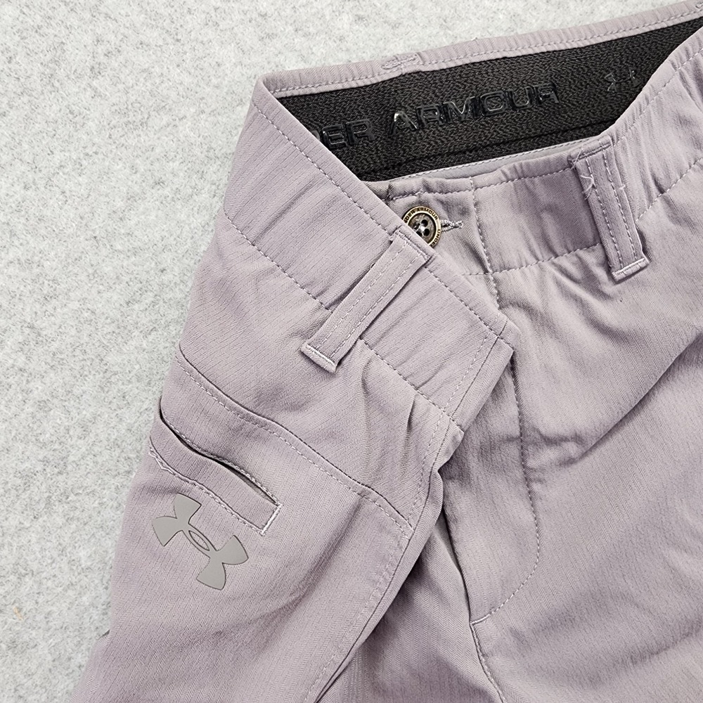 Under Armour UA Match Play Golf Shorts Men's 30 Gray HeatGear 10" Inseam Stretch